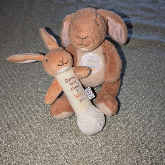 Guess How Much I Love You Plush Set - Brown and Cream - Picture 1 of 3